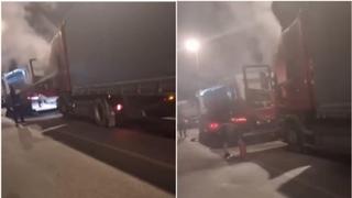 Haos u Bosanskom Šamcu: Zapalio se kamion, stvorile se ogromne kolone