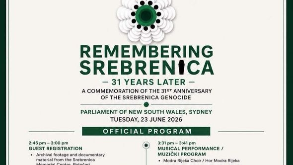 Sjećanje na Srebrenicu u Parlamentu Novog Južnog Velsa