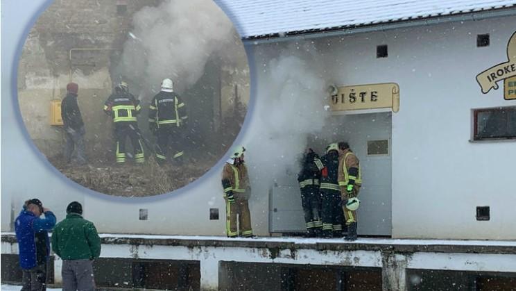 Gori najveći džoint u Hrvatskoj: Vatrogasci s bocama kisika gase požar u skladištu s konopljom
