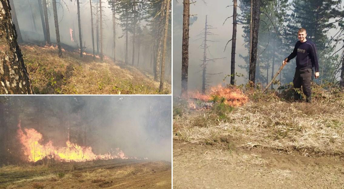 Požar zahvatio šumu 500 metara od sela kod Banovića