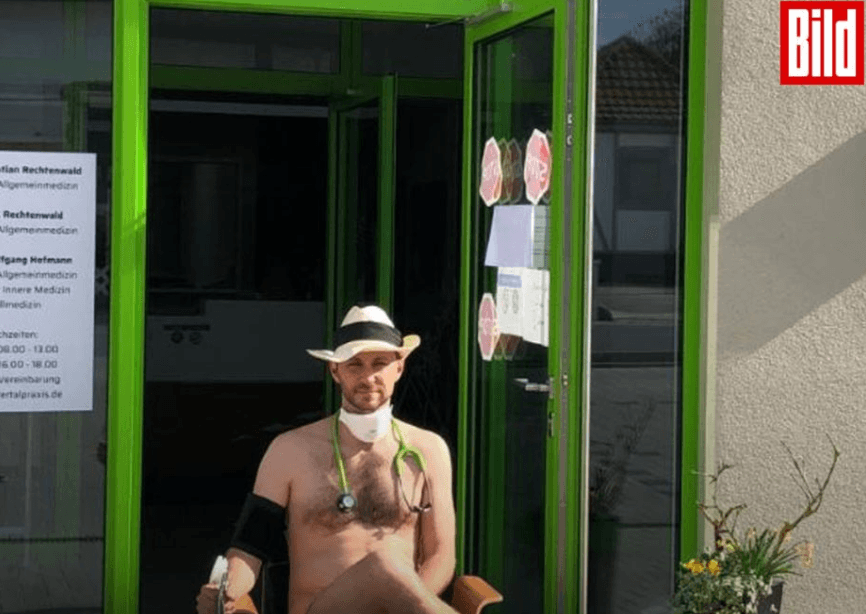 Njemački doktori protestiraju goli