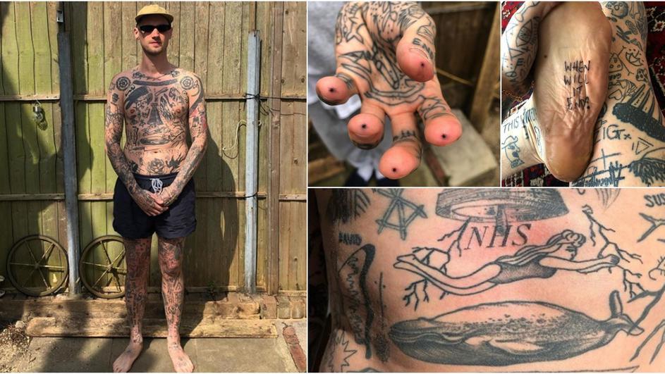 Englez za svaki dan karantina napravi na svojoj koži po jednu tetovažu