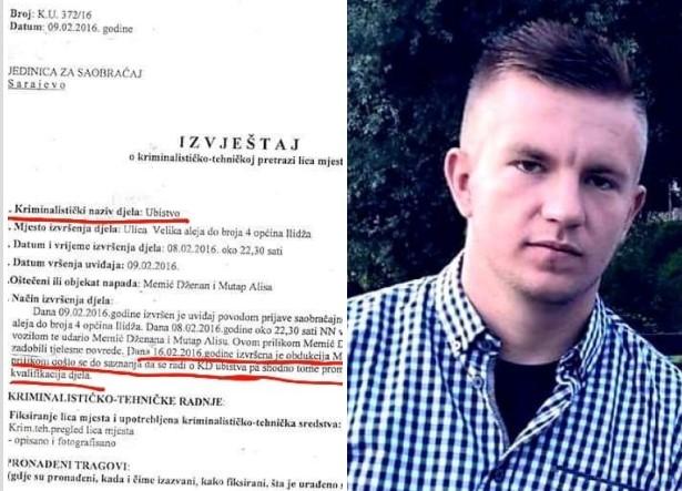 Šta otkriva izvještaj s mjesta na kojem je Dženan Memić povrijeđen, a koji je saobraćajna policija poslala istražiteljima