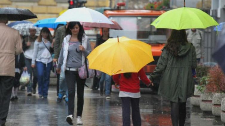 U Bosni i Hercegovini danas oblačno vrijeme sa kišom i pljuskovima