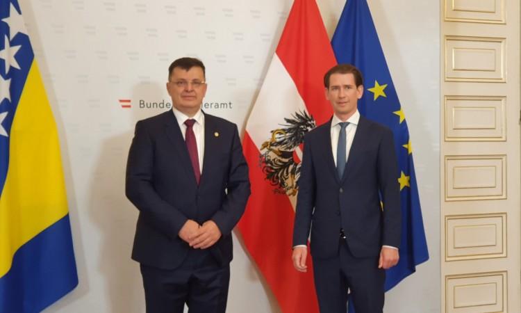 Tegeltija i Kurz razgovarali o saradnji BiH i Austrije, sigurnosti i migracijama