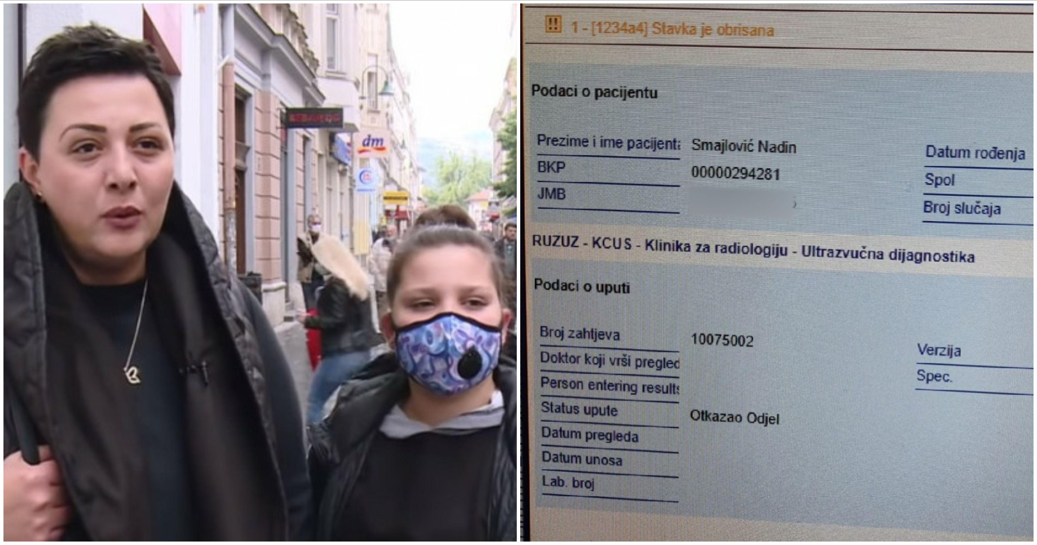 Roditelji djevojčice Nadin Smajlović sumnjaju da je iz bolničkog informacionog sistema KCUS-a izbrisano otpusno pismo