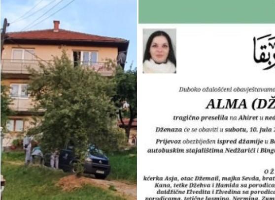 Sutra dženaza Almi Kadić koju je pred očima roditelja ubio bivši suprug Eldin Hodžić