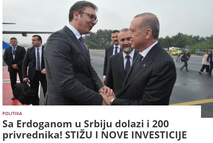 Erdoan doveo investitore Vučiću - Avaz