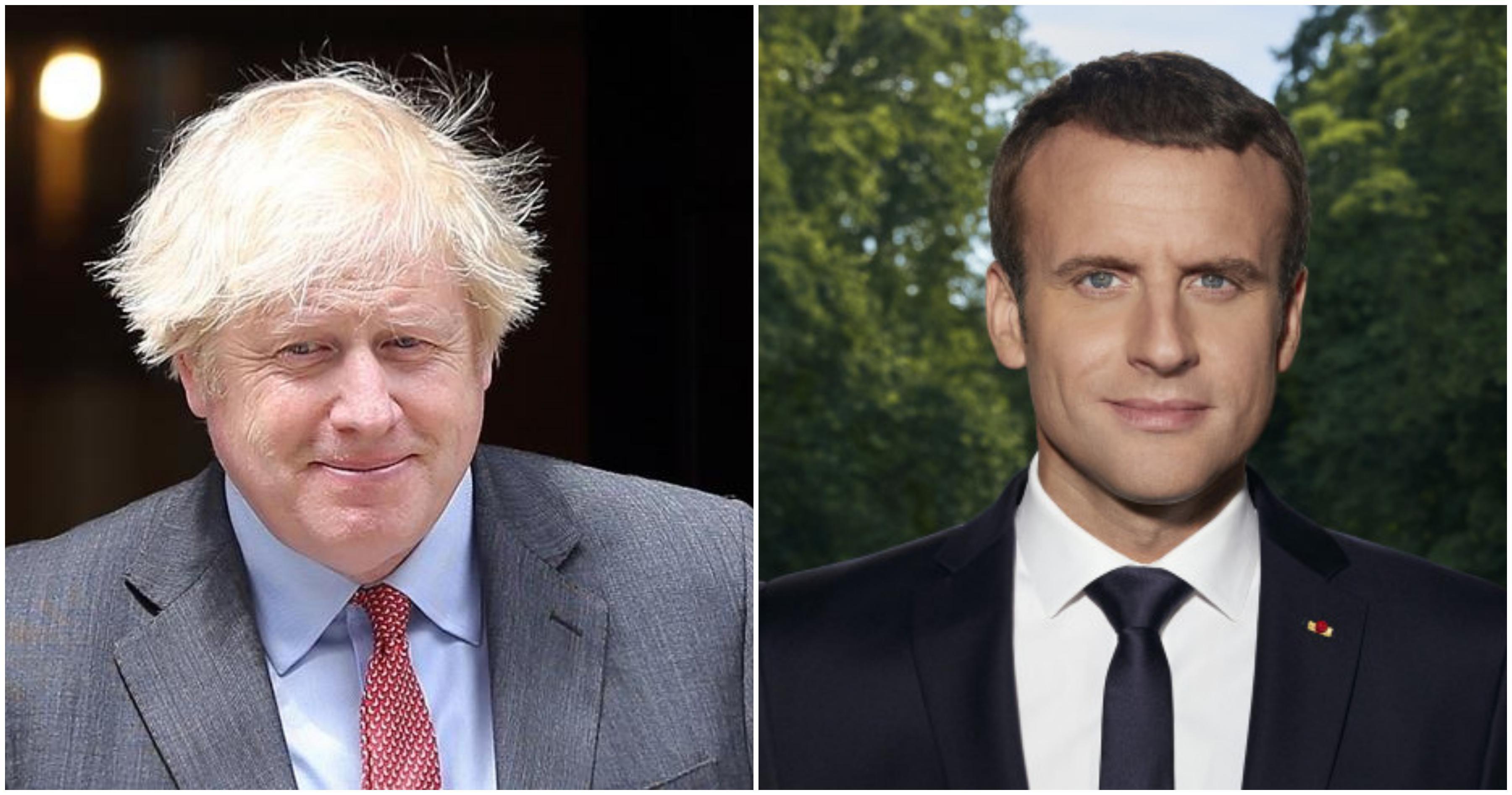 Premijer Velike Britanije Boris Džonson i francuski predsjednik Emanuel Makron - Avaz