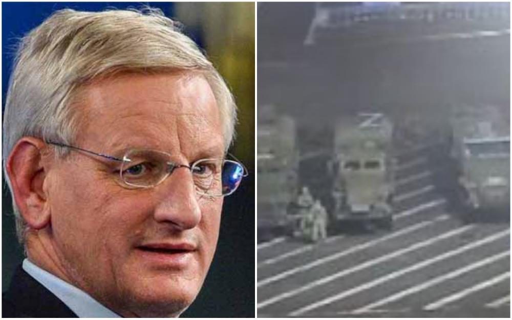 Bildt: Objavio fotografiju ruskih vojnih transportnih vozila - Avaz