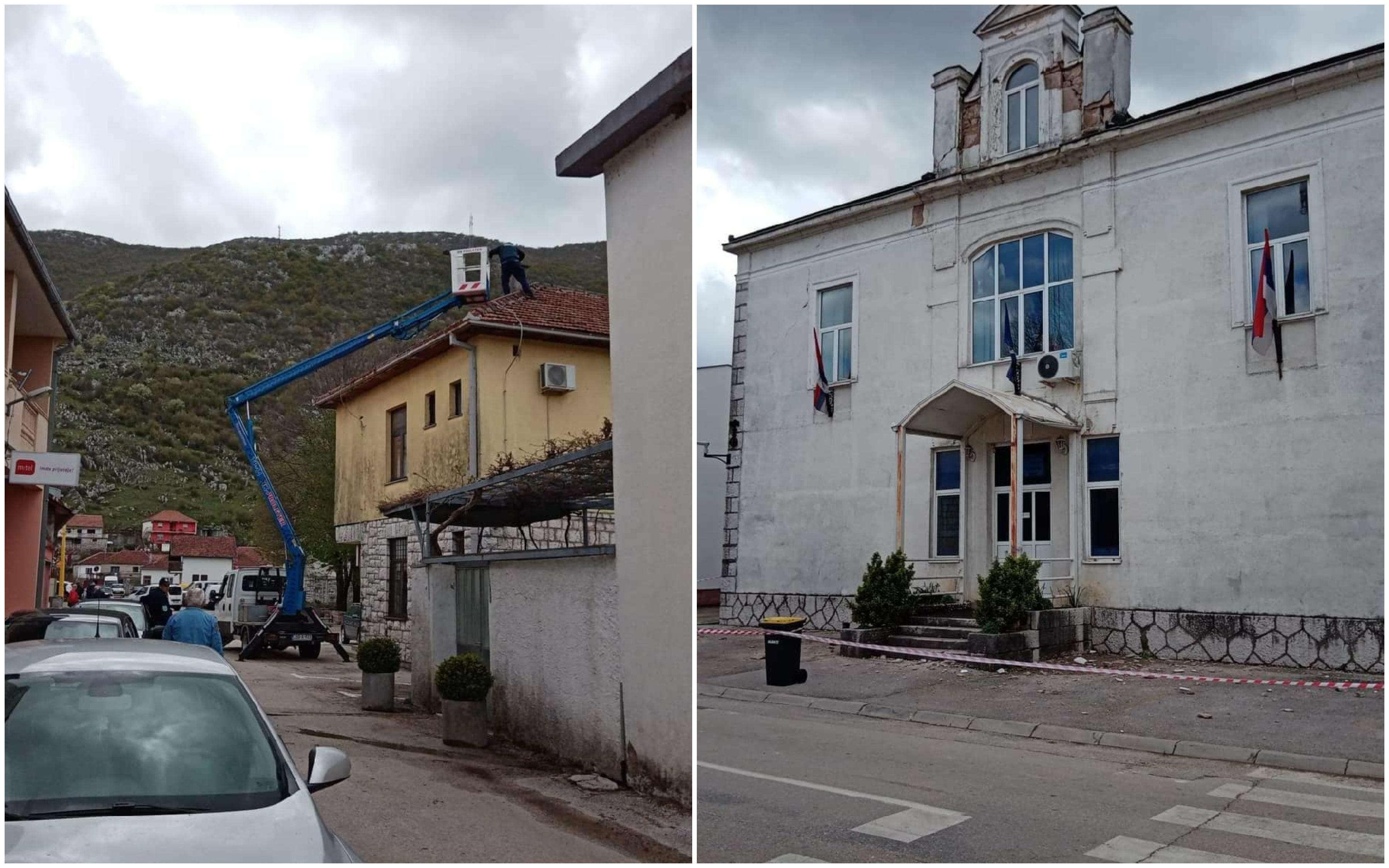 Posljedice snažnog zemljotresa: Pogledajte u kakvom stanju je zgrada Općine Ljubinje