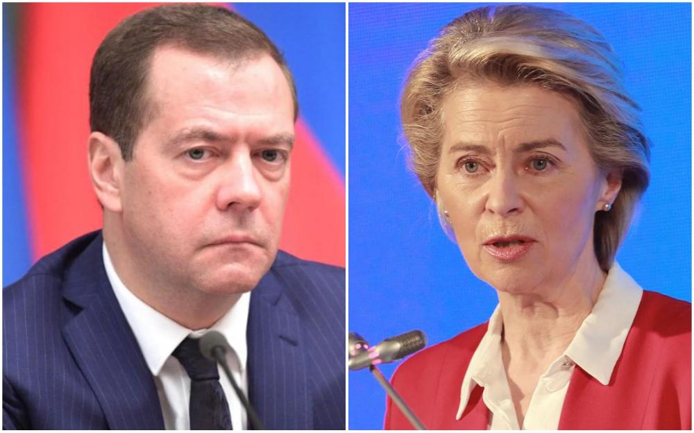 Dmitrij Medvedev i Ursula Fon der Lejen - Avaz