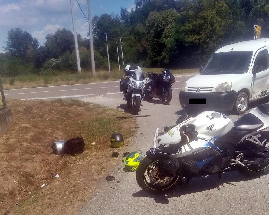 Saobraćajna nesreća kod Bijeljine, povrijeđen motociklista