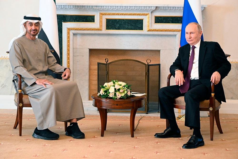 Bin Zajed i Putin na današnjem sastanku - Avaz