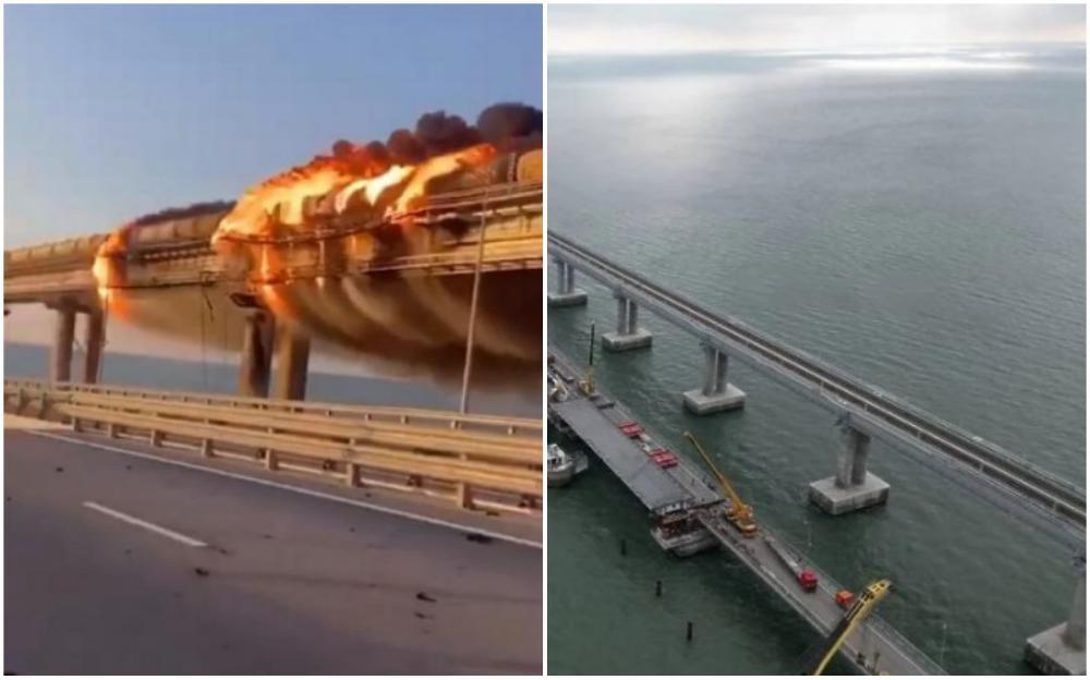 Krimski most izgorio u požaru - Avaz