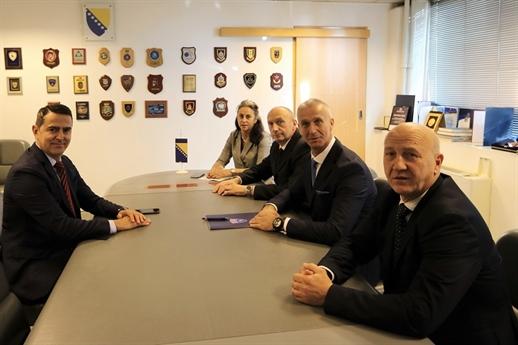 Milanko Kajganić u posjeti Direkciji za koordinaciju policijskih tijela BiH