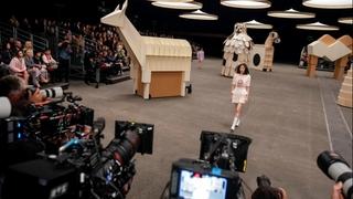 Monumental animal art infuses Chanel's gleaming couture show