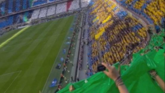 Pogledajte atmosferu na stadionu tokom susreta Intera i Lacia