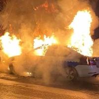 Požar uništio policijski automobil u Banjoj Luci