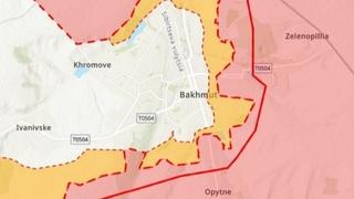 Institut za proučavanje rata objavio  kartu Bahmuta: Rusi drže 40 posto grada