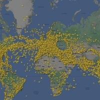 Flight Radar objavio rekord: Pogledajte koliko je aviona bilo na nebu prije tačno sedam dana