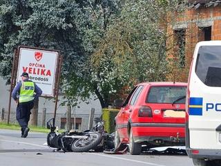 Užas u Novim Mihaljevcima: Motociklom se zabili u Golf, muškarac i žena na mjestu mrtvi 