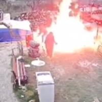Jeziv snimak iz Priboja: Eksplodirala plinska boca, vlasnik i radnik bili u radionici