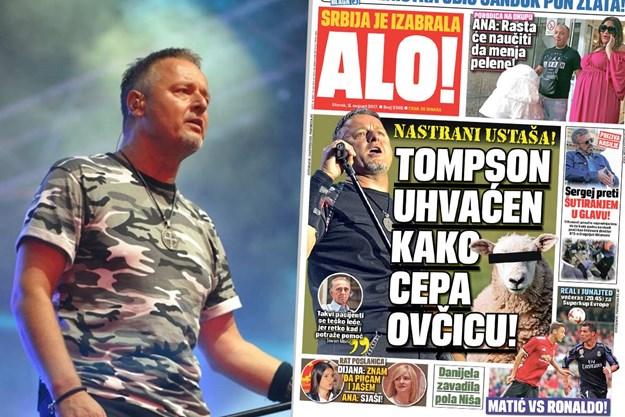 Srbijanski tabloid objavio najbizarniju vijest na Balkanu: Koga "cepa" Thompson?