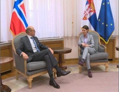 Brnabić razgovarala s ambasadorom Norveške Arneom Sanesom Bjornstadom