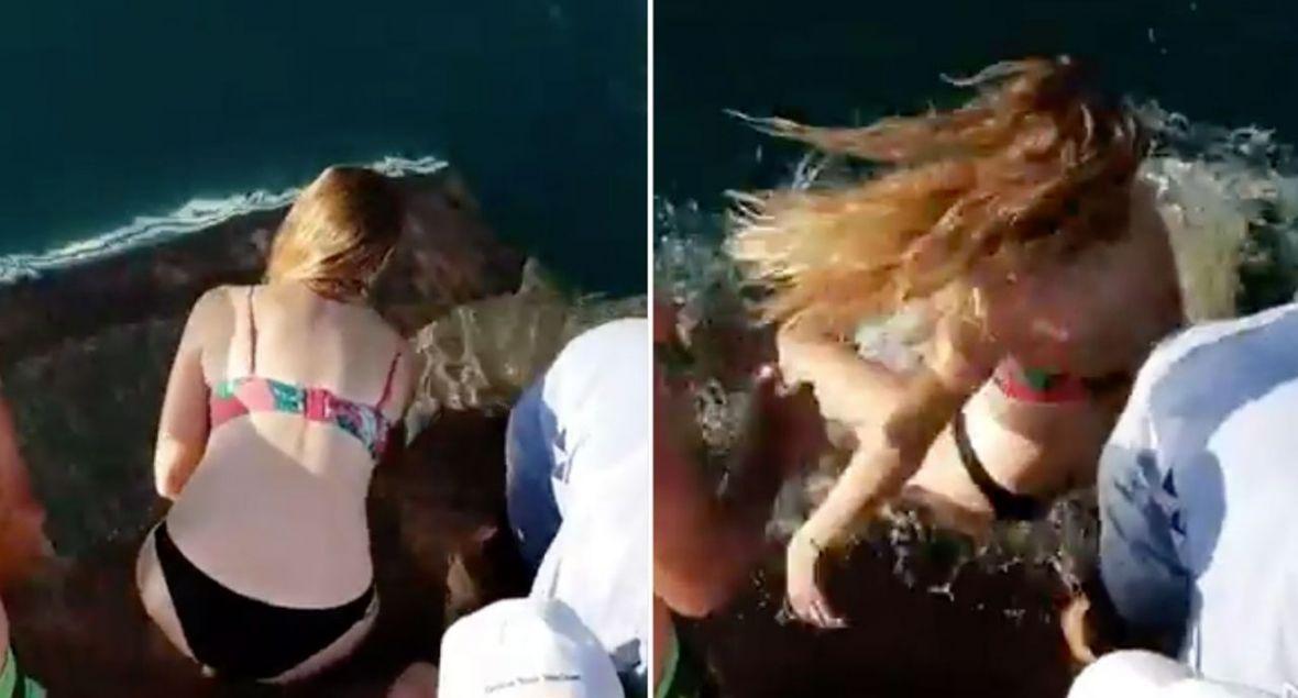 Kamera uhvatila trenutak kada je morski pas zgrabio ženu za ruku