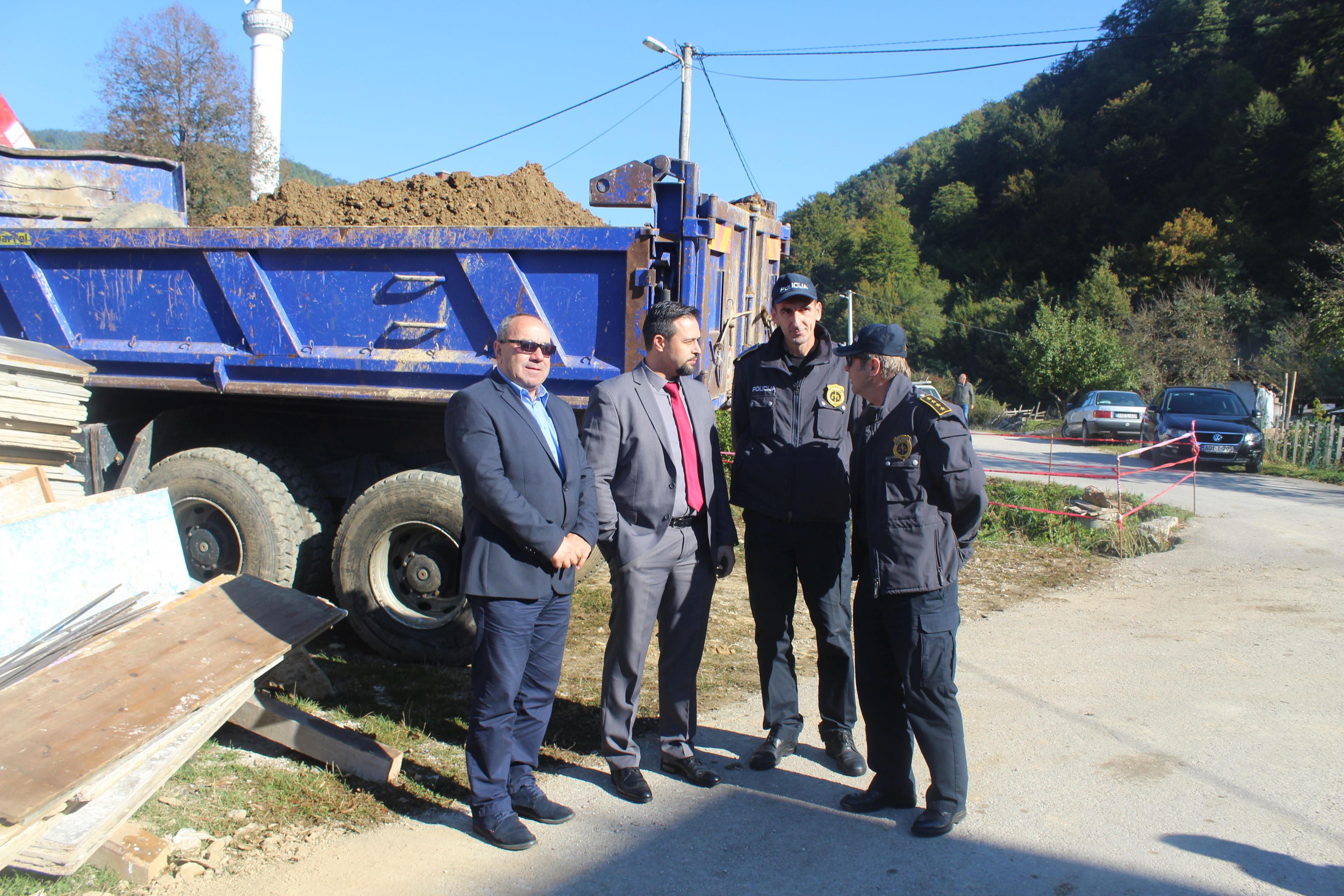 Počela izgradnja policijskog objekta u Srednjem, ministar Mulabdić obišao gradilište