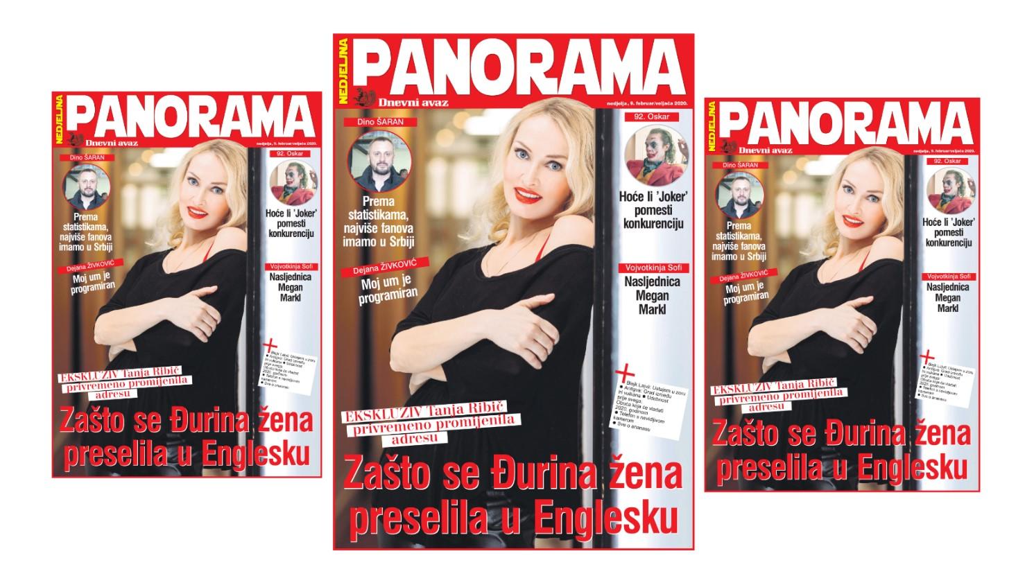 "Panorama" donosi intervjue s Tanjom Ribič te Dinom Šaranom