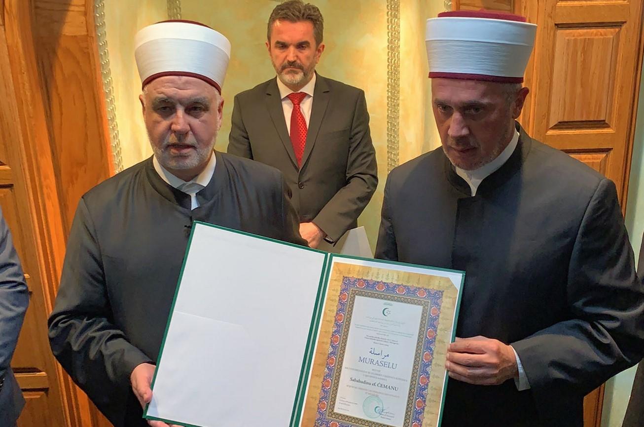 Reisu-l-ulema Kavazović uručio muraselu muftiji Sjeverne Amerike Sabahudinu ef. Ćemanu