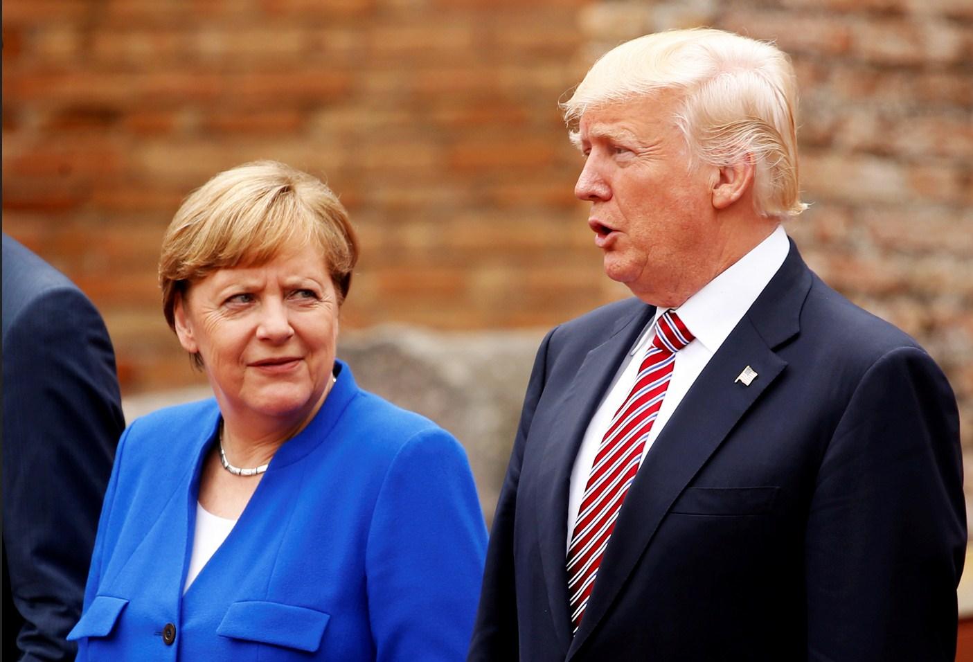 Angela Merkel i Donald Tramp - Avaz