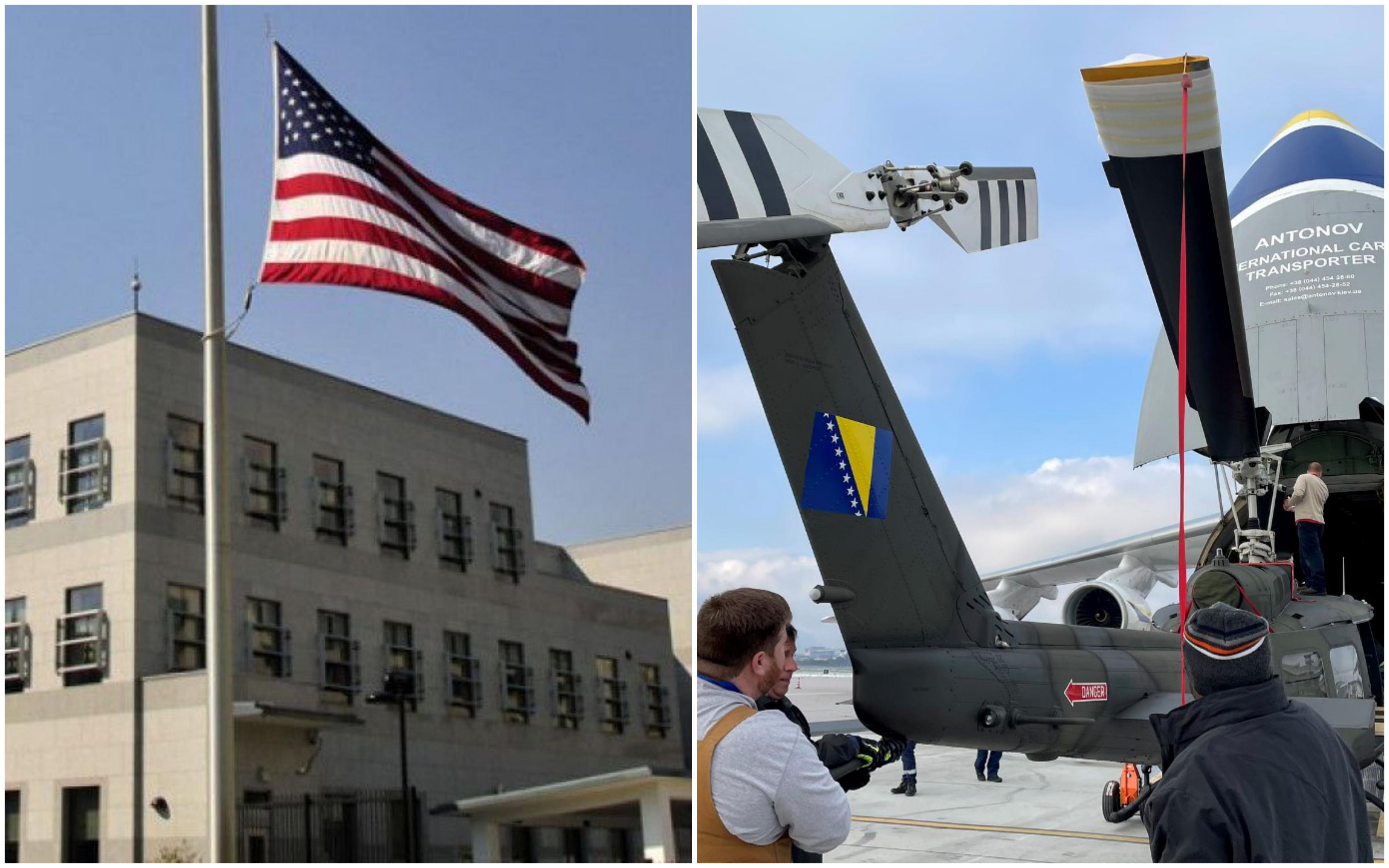 Američka ambasada o dolasku helikoptera: Povećana spremnost Oružanih snaga BiH u odgovoru na vanredne situacije