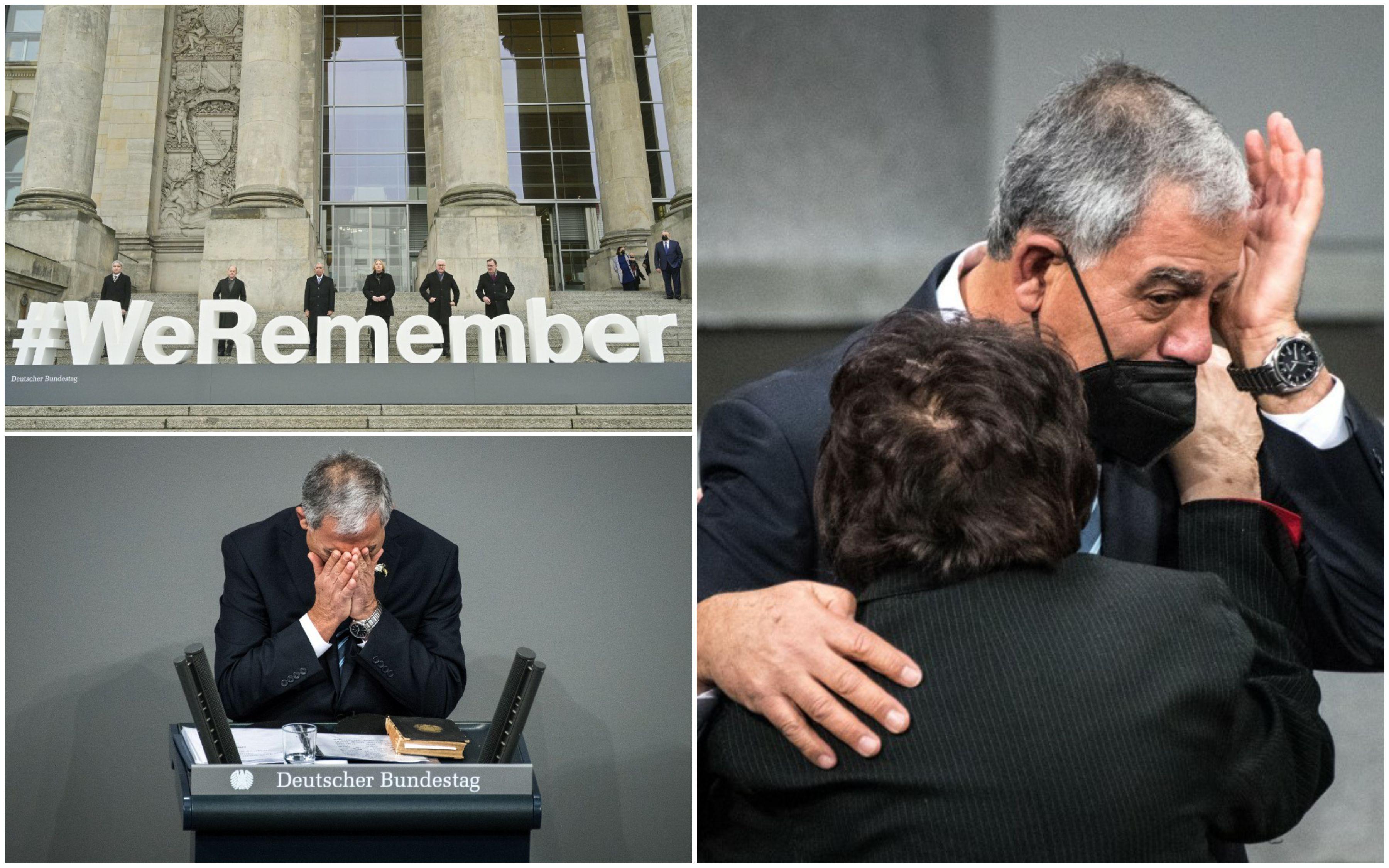 Suze u Bundestagu tokom odavanja počasti žrtvama holokausta