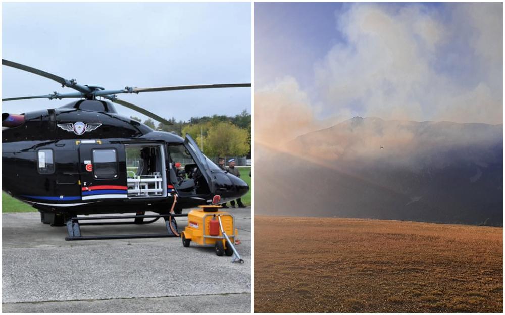 Požar na Čvrsnici je sinoć gasio helikopter Oružanih snaga Bosne i Hercegovine - Avaz