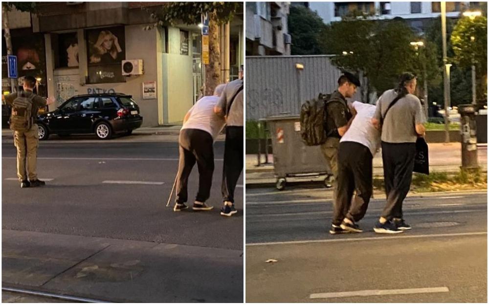 Ljepša strana Beograda: Vojnik zaustavio saobraćaj kako bi pomogao starici da pređe ulicu