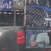 Tramp objavio snimak kamioneta na čijem je zadnjem dijelu fotografija zavezanog Bajdena