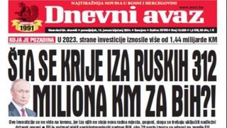 U današnjem "Dnevnom avazu" čitajte: Šta se krije iza ruskih 312 miliona KM za BiH?!