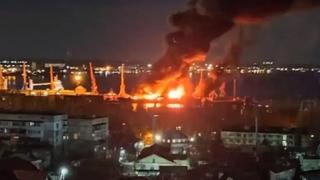 Ukrajinci uništili ruski ratni brod, tvrde da se na njemu nalazilo oružje