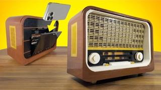 Starinski radio napravljen od lego kockica