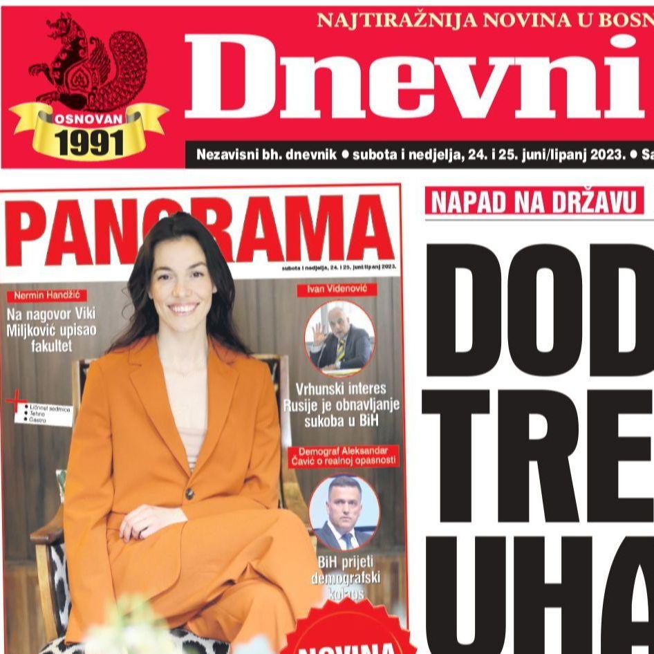 U dvobroju "Dnevnog avaza" čitajte: Dodika treba uhapsiti!