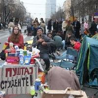Studenti blokirali na 24 sata jednu od glavnih ulica u Beogradu