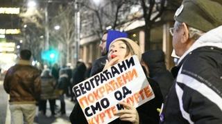 Počeo deveti protest opozicije u Beogradu: Blokiran saobraćaj, traže poništavanje izbora