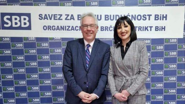 Ambasador Marfi i predsjednica SBB-a Brčko Pamkučić - Avaz
