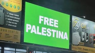 Na led bilbordima u Tuzli, Srebreniku i Živinicama istaknute poruke podrške Palestini