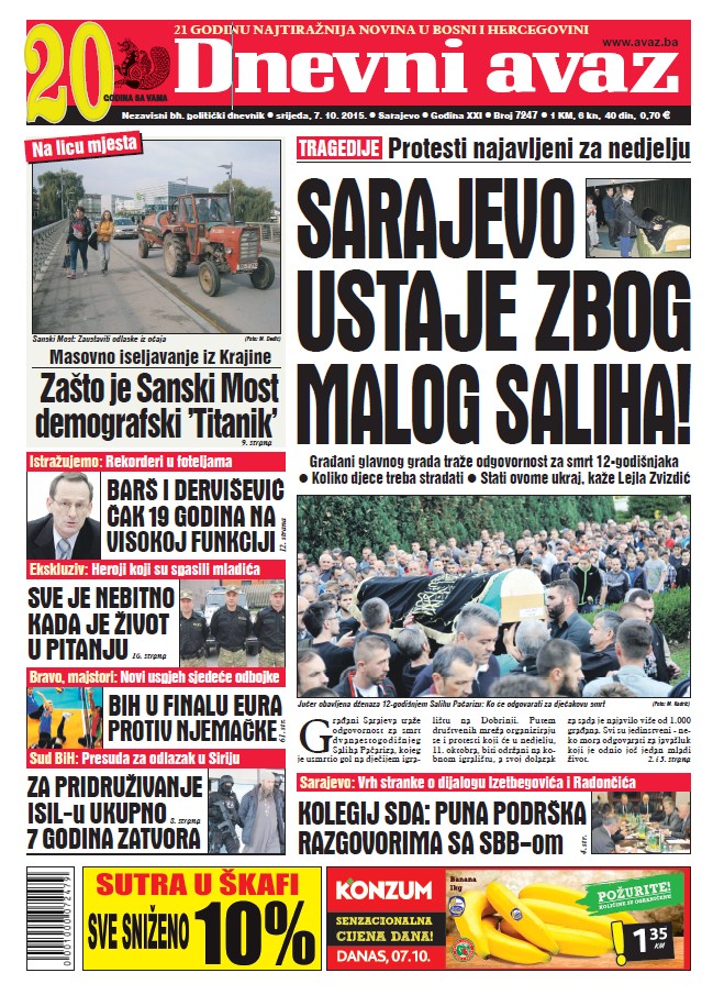naslovnica-dnevnog-avaza-7-oktobar-2015