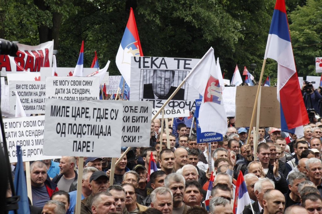 S protesta opozicije (Foto: S. Saletović)