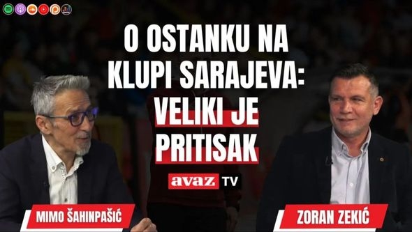 Zoran Zekić govorio o ostanku na klupi Sarajeva: Veliki je pritisak
